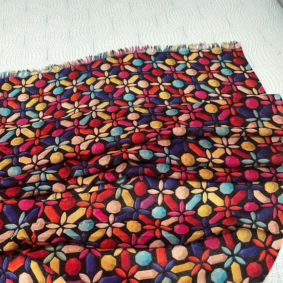 Kate spade kaleidoscope Jems / gems  scarf - Picture 10 of 11